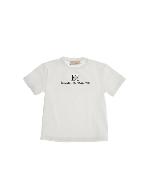 T-shirt, bambina, logata. ELISABETTA FRANCHI | EFTS229 0 JE006D698